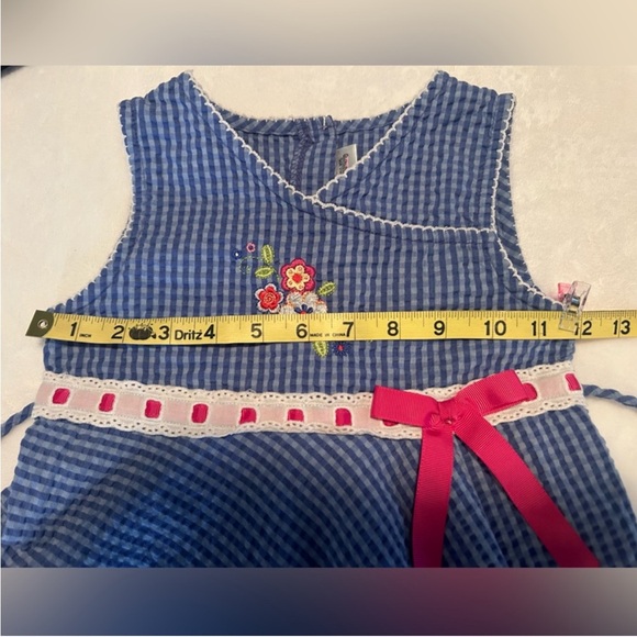 Youngland girls blue sleeveless, twirl dress size 6 - Picture 6 of 6